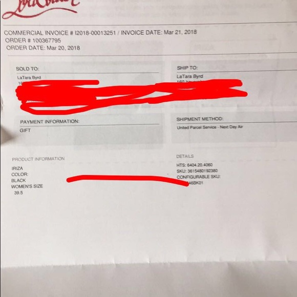 Christian Louboutin size 39 1/2 fits 8 to 8 1/2 - Picture 3 of 4